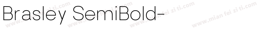Brasley SemiBold字体转换